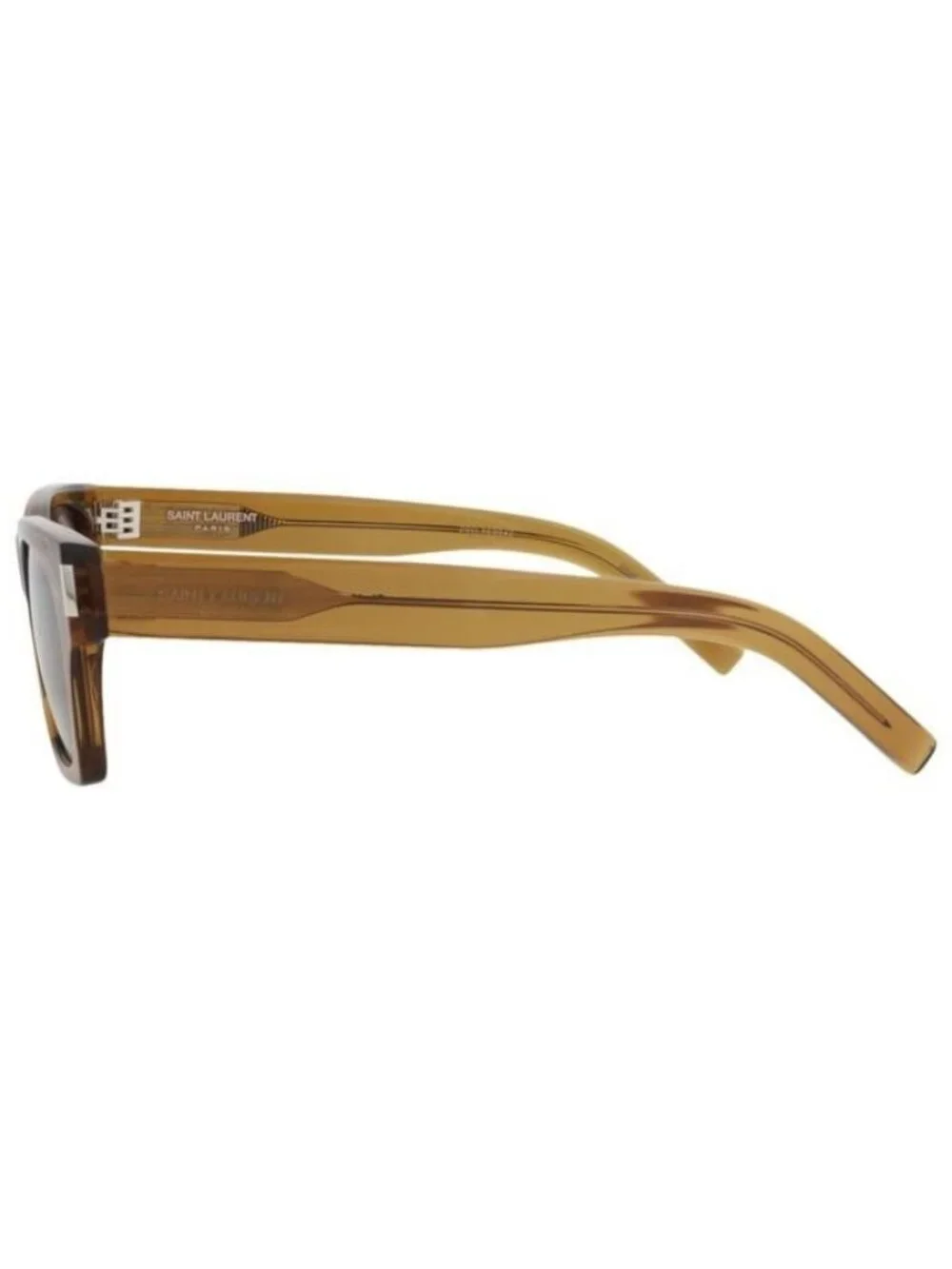 New Saint Laurent Unisex Square/Rectangle Brown Brown Brown Fashion Designer Sun